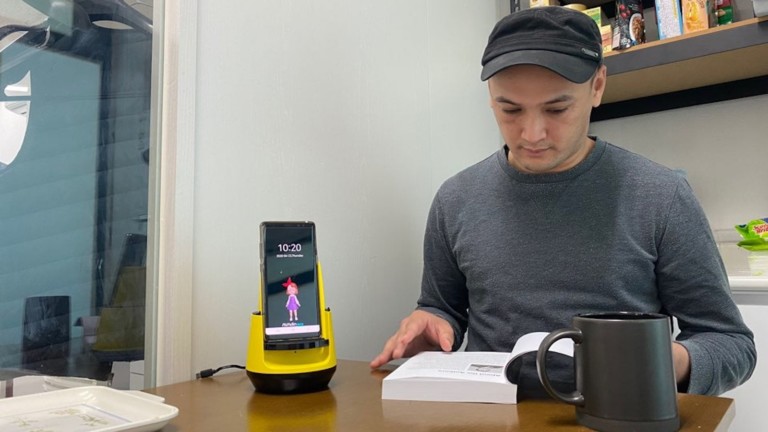 AVADIN AI Care App and Wireless Charger offers companionship for your elderly parent