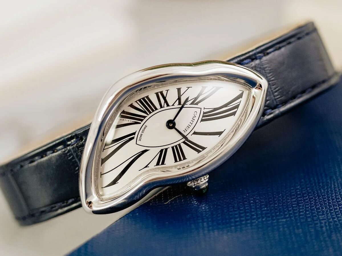 Cartier Crash White Gold NSO White Opaline Watch: Luxury Sculpture Art on Gadget Flow