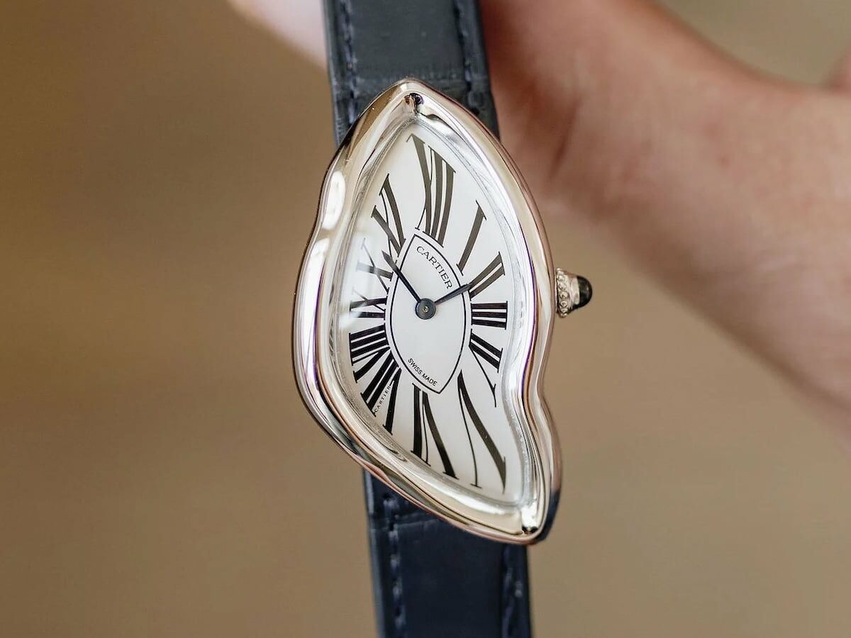 Cartier Crash White Gold NSO White Opaline Watch: Luxury Sculpture Art on Gadget Flow