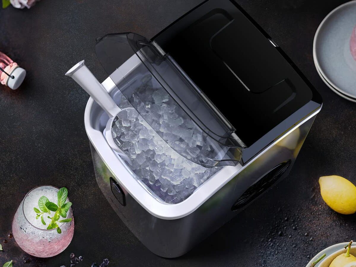 ECOZY Countertop Ice Maker offers rapid, efficient ice production for home or office use