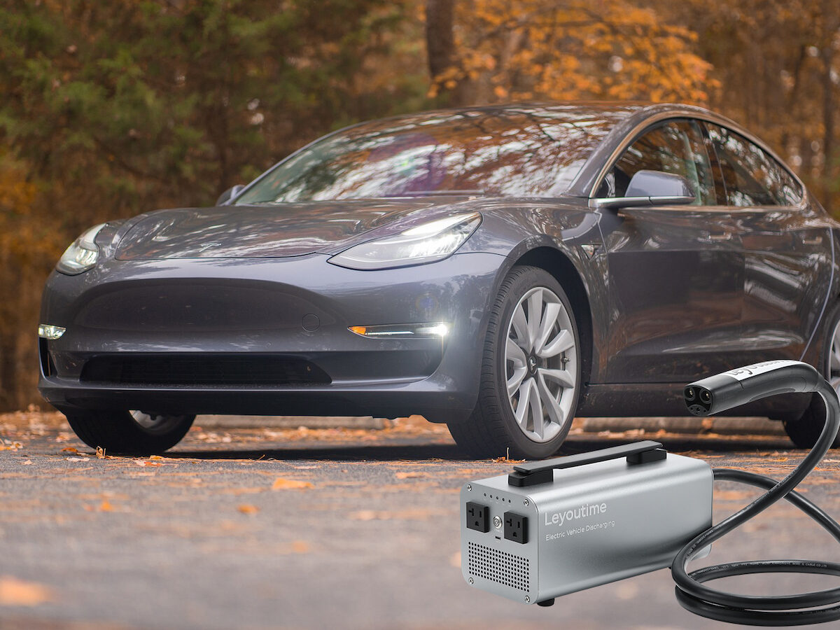 Leyoutime Power Share Outlet for Tesla Model 3&Y with a Plug & Play Layout on Gadget Flow